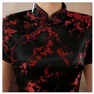 NWOT Long Floral Chinese Dress